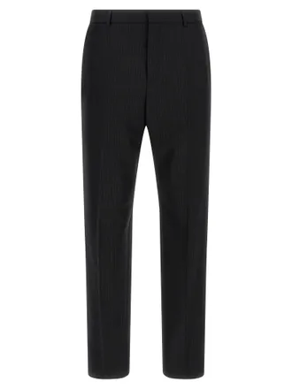 Saint Laurent Black Wool Dress Mens Pants