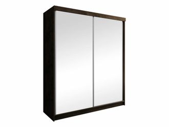 Mirjan24 Armario Dover 106, Fresno Oscuro, 200x200x62cm, Puertas De Armario: Correderas, N&uacute;mero De Estantes: 9, Led