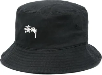 St&uuml;ssy Cappello bucket Stock - Nero