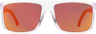 Carrera Flat-Top Rectangular Sunglasses - Orange