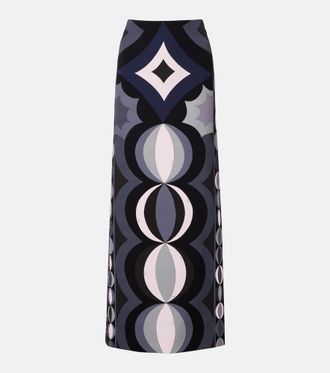 Pucci Collane silk maxi skirt