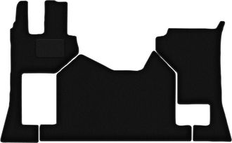 OEM Alfombrillas De Terciopelo Negro Para Mercedes Actros Mp5 (2019-)