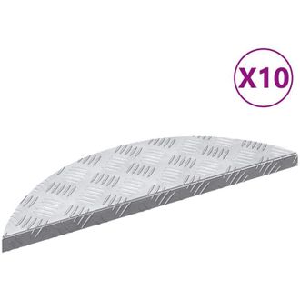 vidaXL Vidaxl - Placas En Cuadr&iacute;cula 10 Pcs Plateado 60 X 18 Cm Aluminio