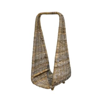 Ivyline Tall Log Storage - Natural Rattan - L40 x W35 x H90 cm - Brown