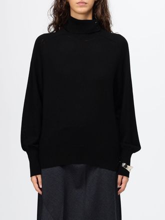Liu Jo Cashmere Turtleneck with Metal Ring and Dropped Shoulders
