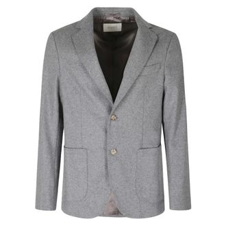 Seventy Flanellen Jersey Wollen Colbert - Heren - Jassen - Grijs - Maat: XL Wol