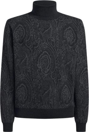 Etro Truien - Heren - Coltruien - Zwart - 2XL - Truien & Vesten