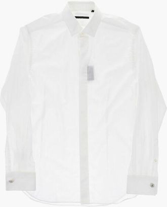 Corneliani CODE Cotton Poplin Shirt with Cufflinks size 44