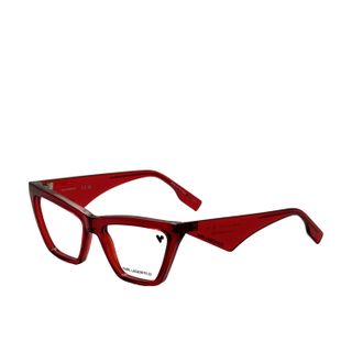 Karl Lagerfeld Womens 54mm Crystal Red Eyeglasses KL6195-600-54