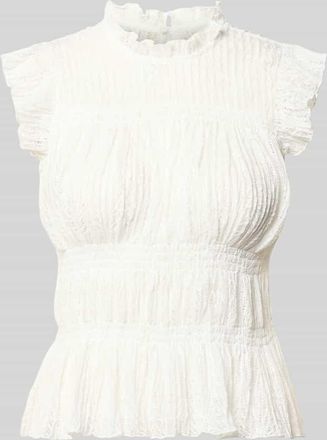 Only Slim Fit Blusentop mit R&uuml;schenkragen Modell SHAILA in Offwhite, Gr&ouml;&szlig;e XL