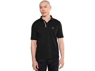 A|X Armani Exchange Cotton Piquet Polo Mens Clothing Black : 2XL