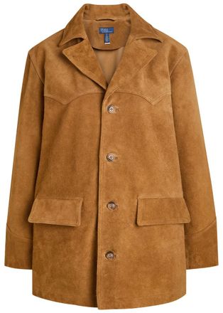 Polo Ralph Lauren Suede Jacket - Brown - S (UK8-10 / S)