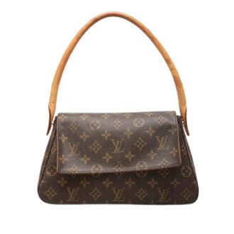 Louis Vuitton Pre-owned Mini Looping - Dames - Pre-owned - Bruin - Maat: ONE Size Leer