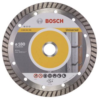 Bosch Diamanttrennscheibe Standard For Universal Turbo 180x22,23x2,5x10 Mm 2608602396