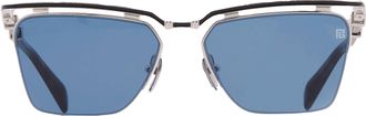 Balmain TRIOMPHE - II Blue Irregular Unisex Sunglasses BPS-190 B 57