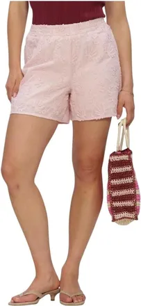 Object Object, Korte Broeken, Dames, Roze, S, Linnen, Dames Broeken Objmya Mw Re Shorts