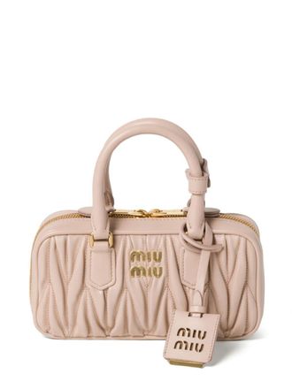 Miu Miu Arcadie matelass&eacute; mini bag - Neutrals