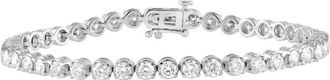 Grown Brilliance 14KT White Gold 5.00 Cttw Lab Grown Diamond Tennis Braceletfor Women
