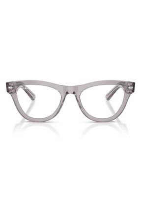 Ray-Ban 52mm Cat Eye Optical Glasses in Grey at Nordstrom