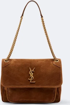 Saint Laurent Borsa a spalla Niki Medium in suede