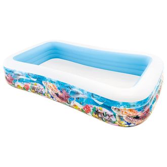 Intex Piscina Familiar Swim Center Dise&ntilde;o Vida Marina 305x183x56 Cm