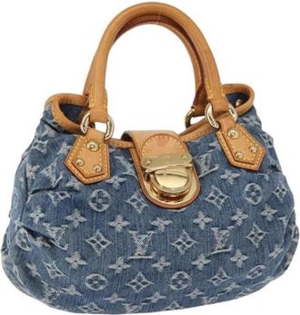 Louis Vuitton Pre-owned Canvas Handtas - Dames - Vintage Handtas - Blauw - ONE Size - Vintage