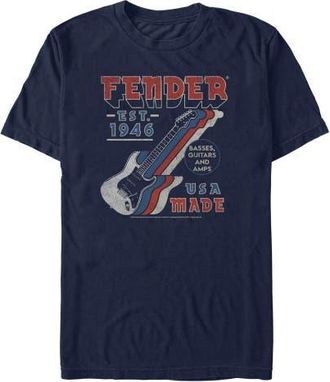 Fender Mens Fender Est. 1946 USA Made Graphic T-Shirt in Navy Blue at Nordstrom, Size Xxx-Large