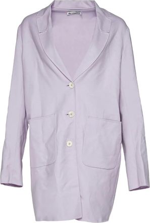 Jil Sander Cappotto con applicazione - Viola