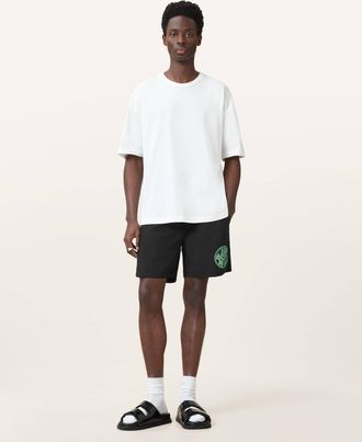 AllSaints Polyamide Distortion Swim Shorts, Size: XXL