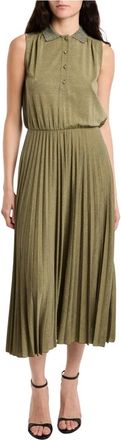 Marella Kleedjes, Dames, Groen, M, Polyester, Padre Midi Jurk