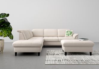 Sit&more Ecksofa &raquo;Maggiore L-Form&laquo; wahlweise mit Kopfteilverstellung, Bettfunktion und Stauraum