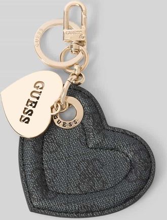 Guess Schlüsselanhänger mit Logo-Detail in Black, Größe 1