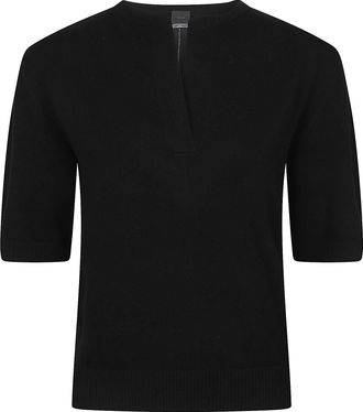 Pinko Varsavia Wool-Blend Short-Sleeve Sweater