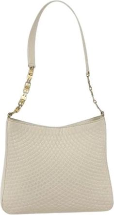 Bally Tweedehands leren schoudertassen - Dames - Vintage Schoudertas - Beige - ONE Size - Vintage