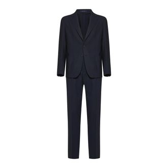 Tagliatore Single Breasted Suits, male, Blue, Size: 2XL Derrick Tailored Suit