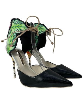 Sophia Webster Womens Leather Rousseau Jungle Ankle Tie Pump (Authentic Pre-Loved)