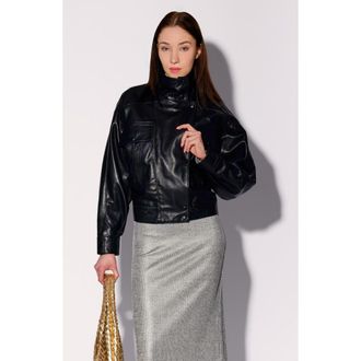 Walter Baker Sonya Leather Jacket in Black at Nordstrom, Size Medium