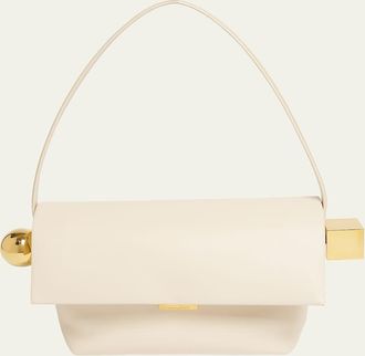Jacquemus Le Rond Carre Leather Shoulder Bag