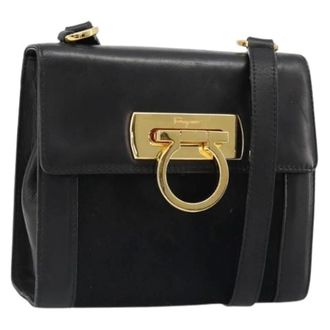 Ferragamo Pre-owned Mini Shoulder Bag - Dames - Pre-owned - Zwart - Maat: ONE Size Leer