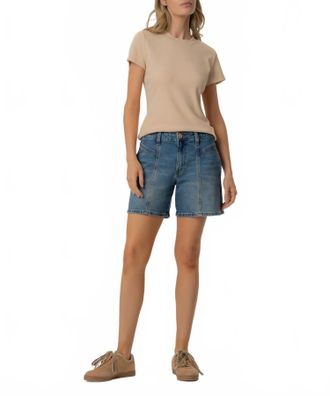 Kut from the Kloth Hailey High Rise Shorts In Shine Wash