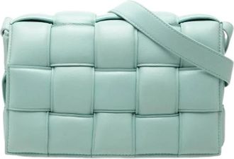 Bottega Veneta Pre-owned Padded Cassette - Dames - Vintage Schoudertas - Blauw - ONE Size - Leer - Vintage