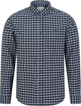 Mountain Warehouse Heren Geruit Biologisch Overhemd (Donkerblauw)