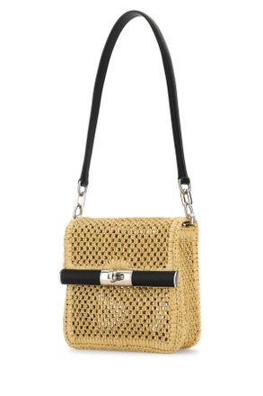 Dolce & Gabbana Mens Raffia Shoulder Bag Cremanero Borse A Tracolla