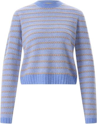 Guest In Residence Lichte Kasjmier Trui met Ronde Hals - Dames - Cashmere truien - Blauw - XS - Kasjmier - Truien & Vesten