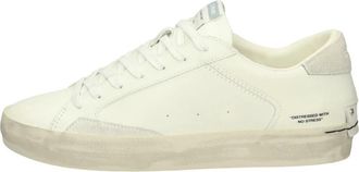 Crime London Schoenen, Heren, Wit, 40 EU, Leer, Distressed Sneakers