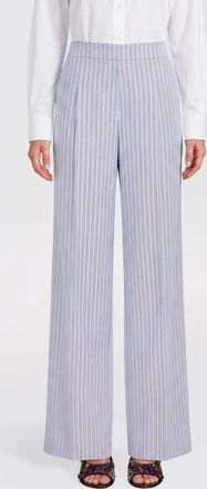 Dries Van Noten Pantaloni palazzo in cupro a righe