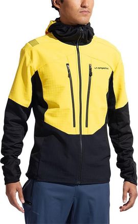 La Sportiva Session Tech Hooded Jacket - Mens in Yellow/black at Nordstrom, Size Medium
