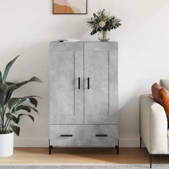 Berkfield Home Highboard Concrete Grey 69.5x31x115 cm Engineered Wood
