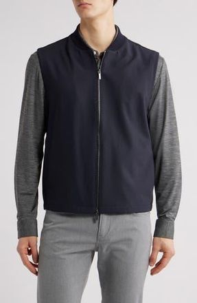 BOSS Hanry Zip Vest in Dark Blue at Nordstrom Rack, Size 44 - R
