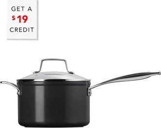 LE CREUSET 4Qt Saucepan With Glass Lid With $19 Credit
